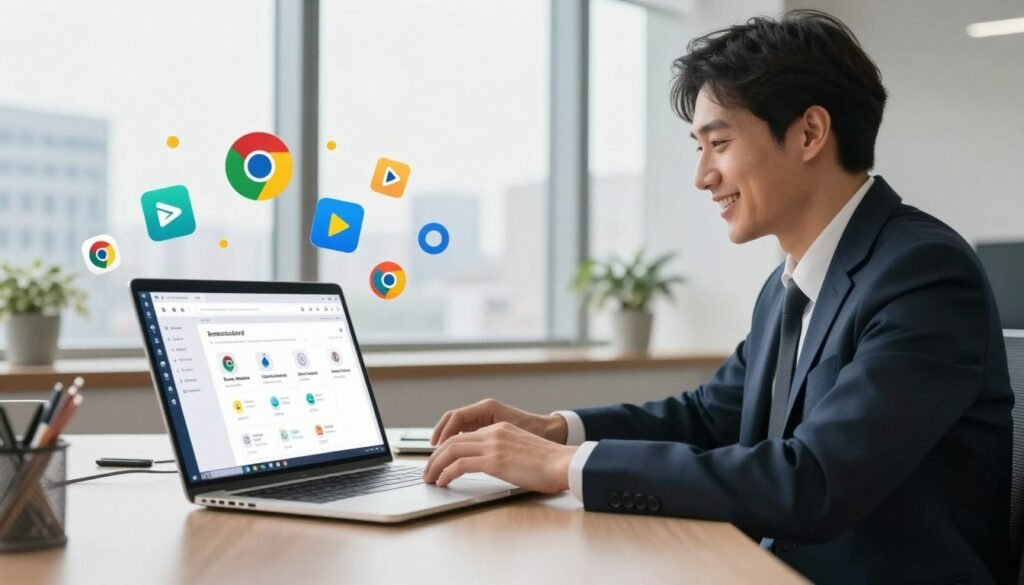 Extensões de Chrome com IA